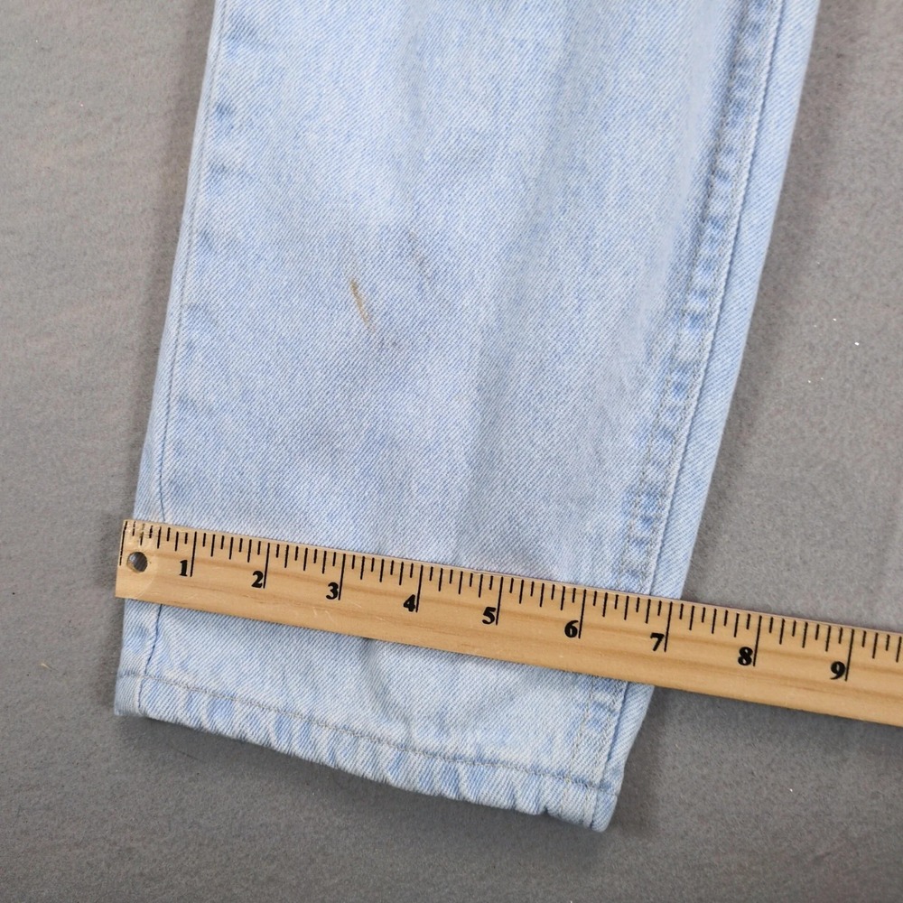 Vintage 80s Lee Light Blue Mom Jeans Womens 10 30x31 High Rise c1987 USA Elastic - Picture 6 of 10